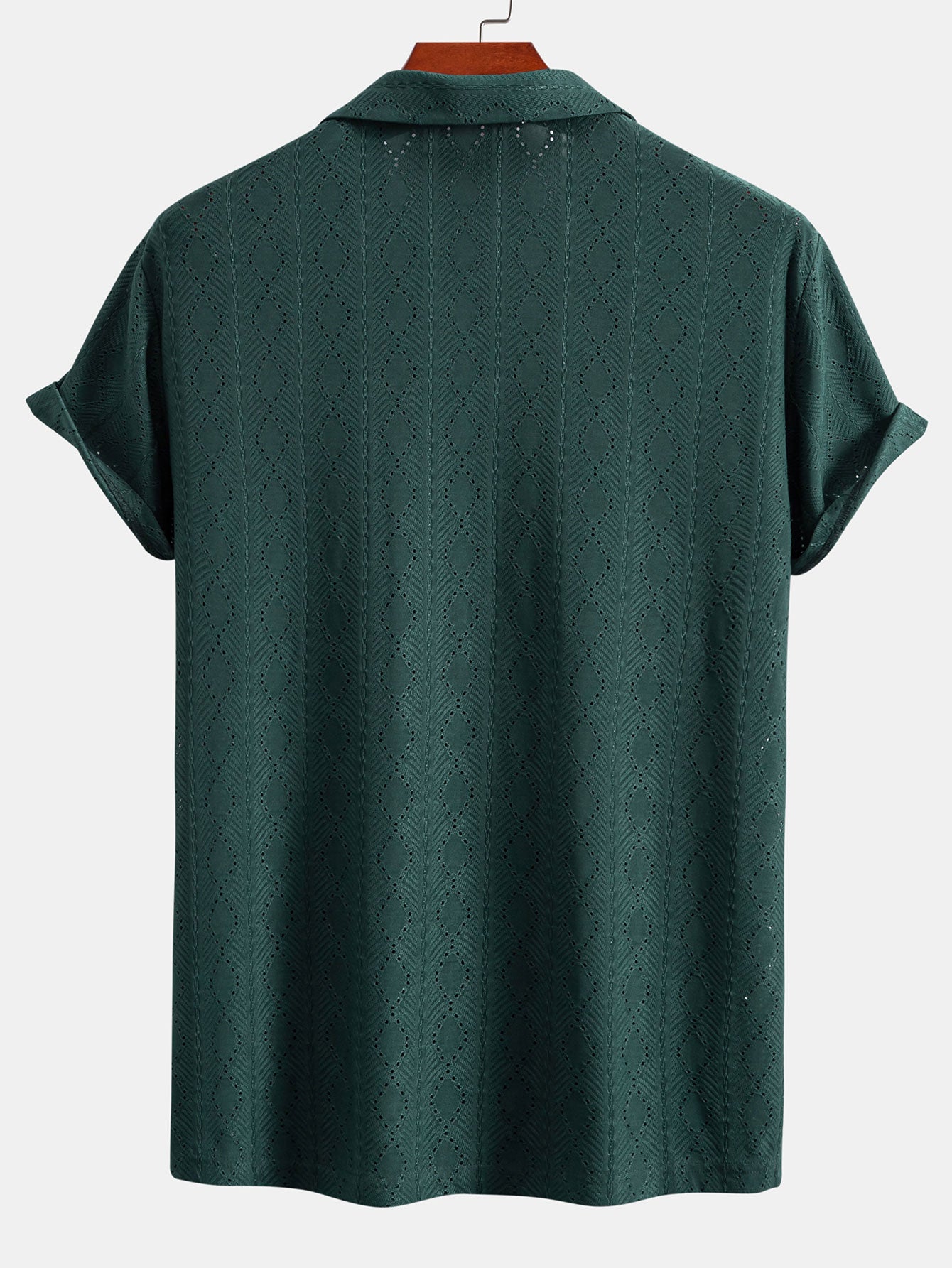 Camisa Muscle Fit Diamond Texture Cuban