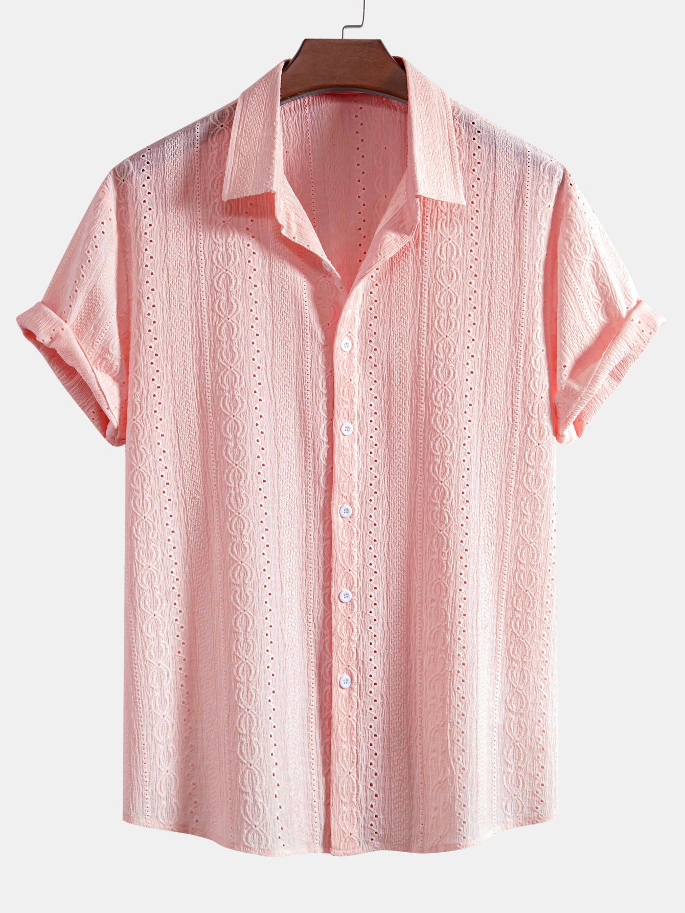 Camisa Textured Button Up