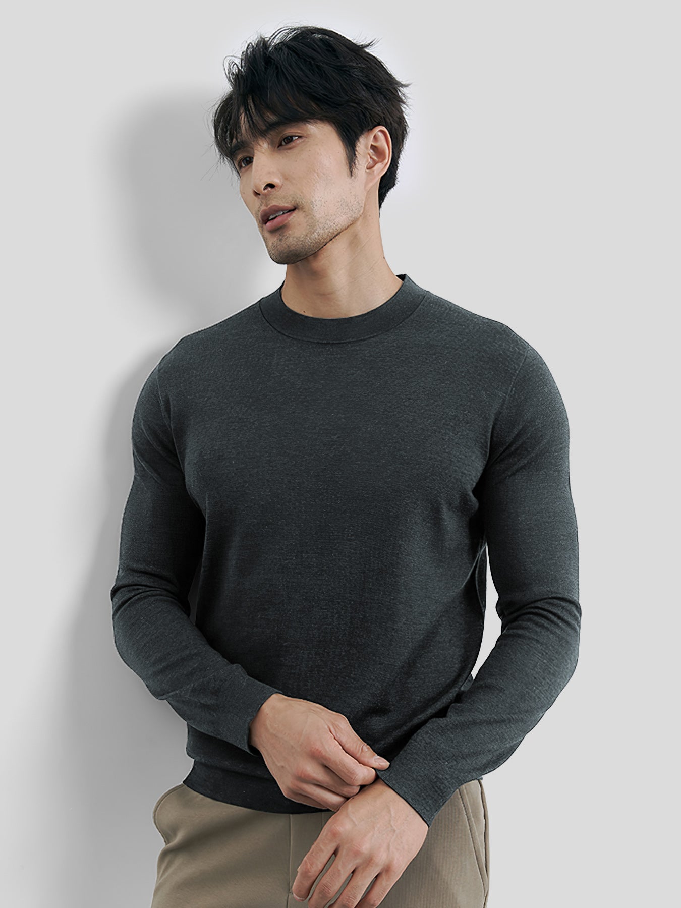Gentletejido cuello redondo Sweater