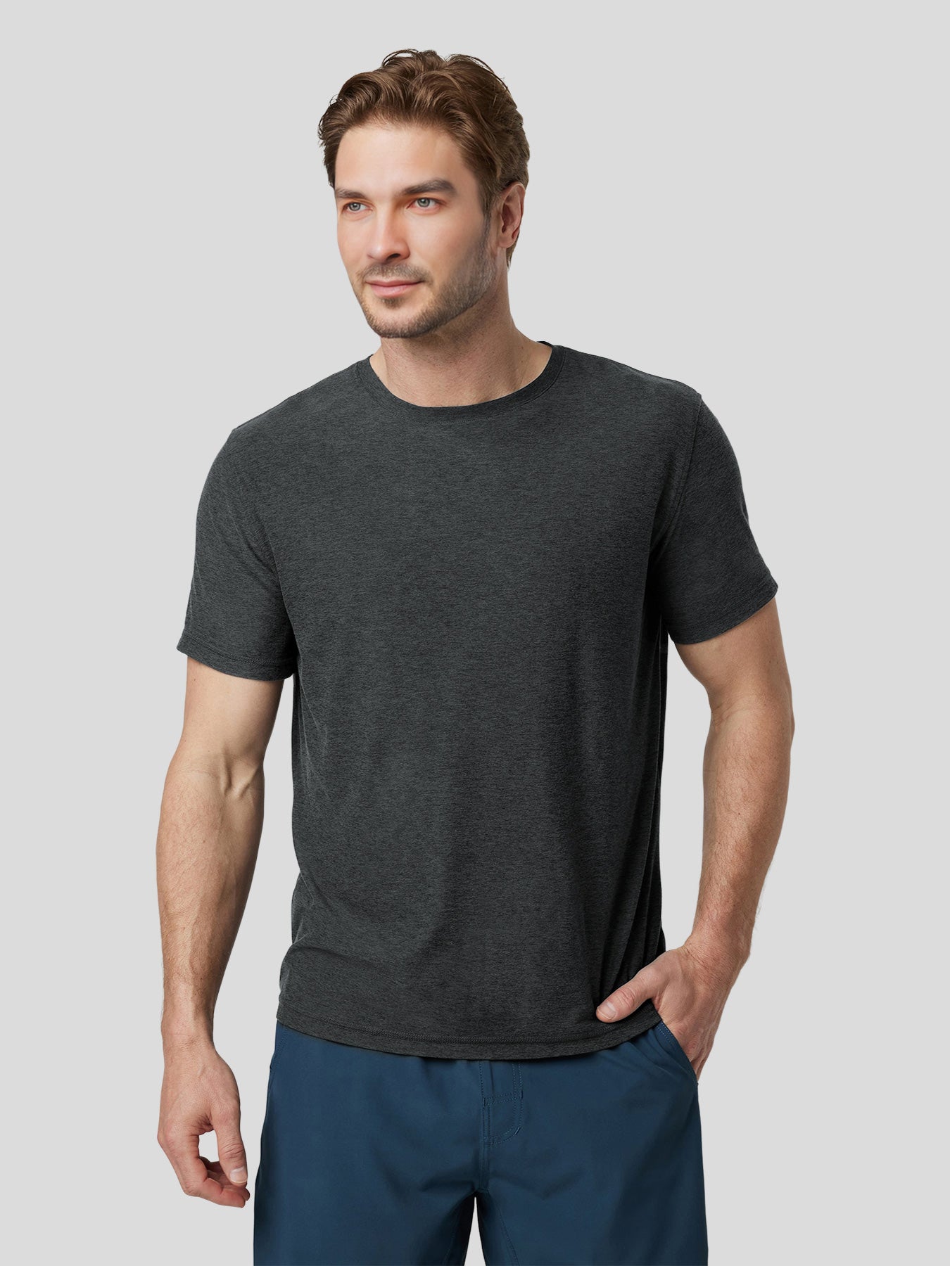 Velou cuello redondo Tee