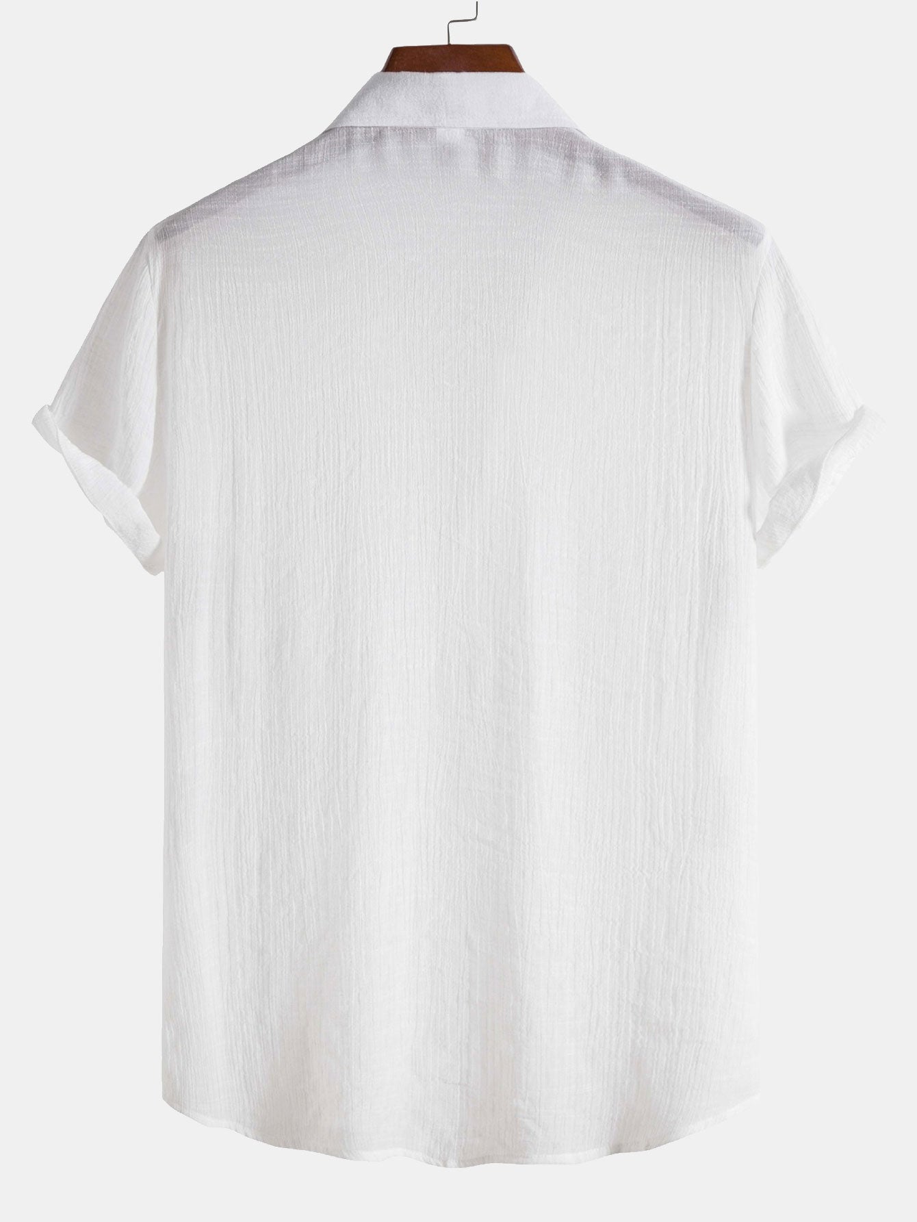 Camisa Light Crinkled Fabric Button Up