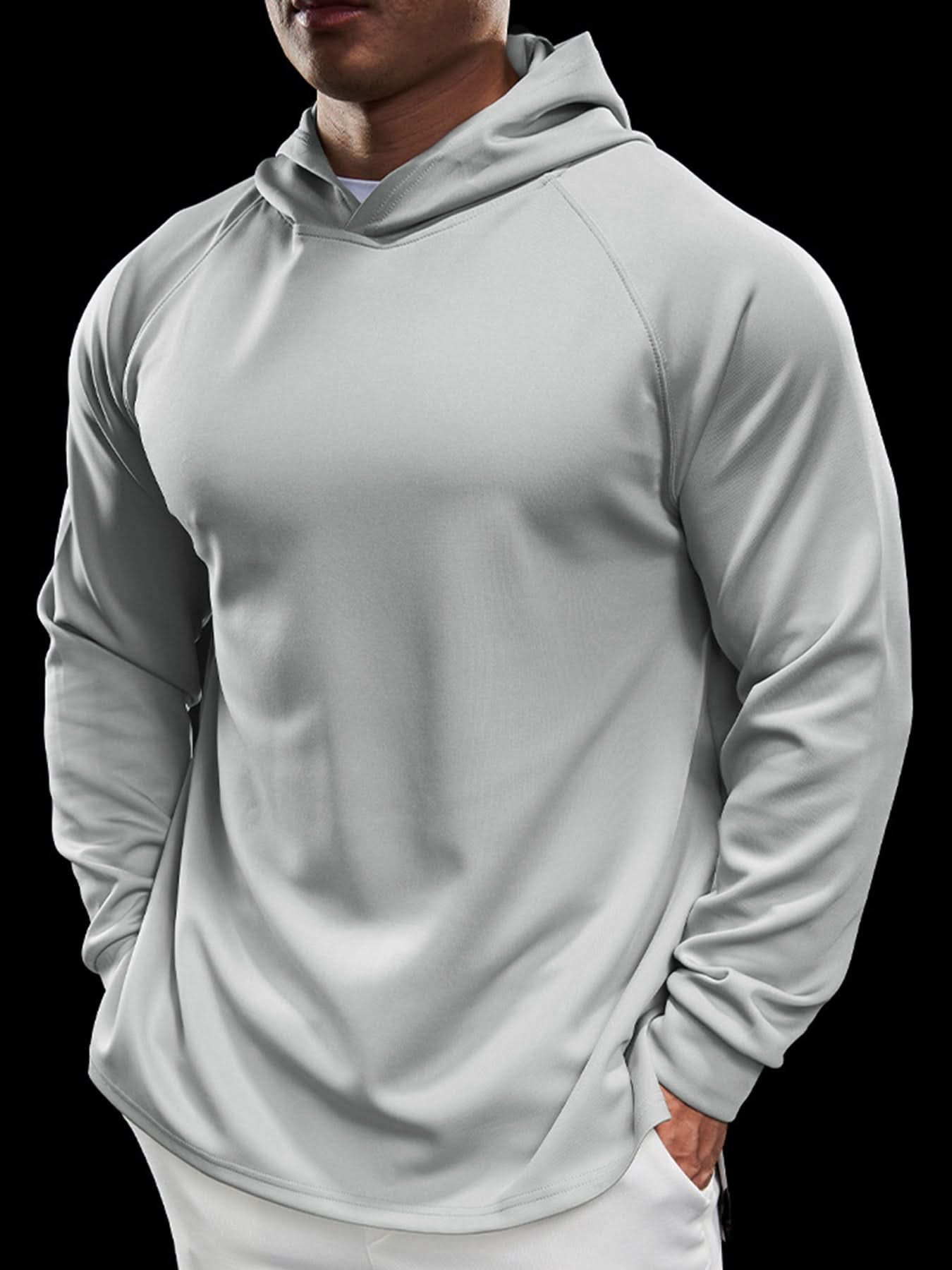 Sudadera Smoothblend Split Hem con gorrasucha