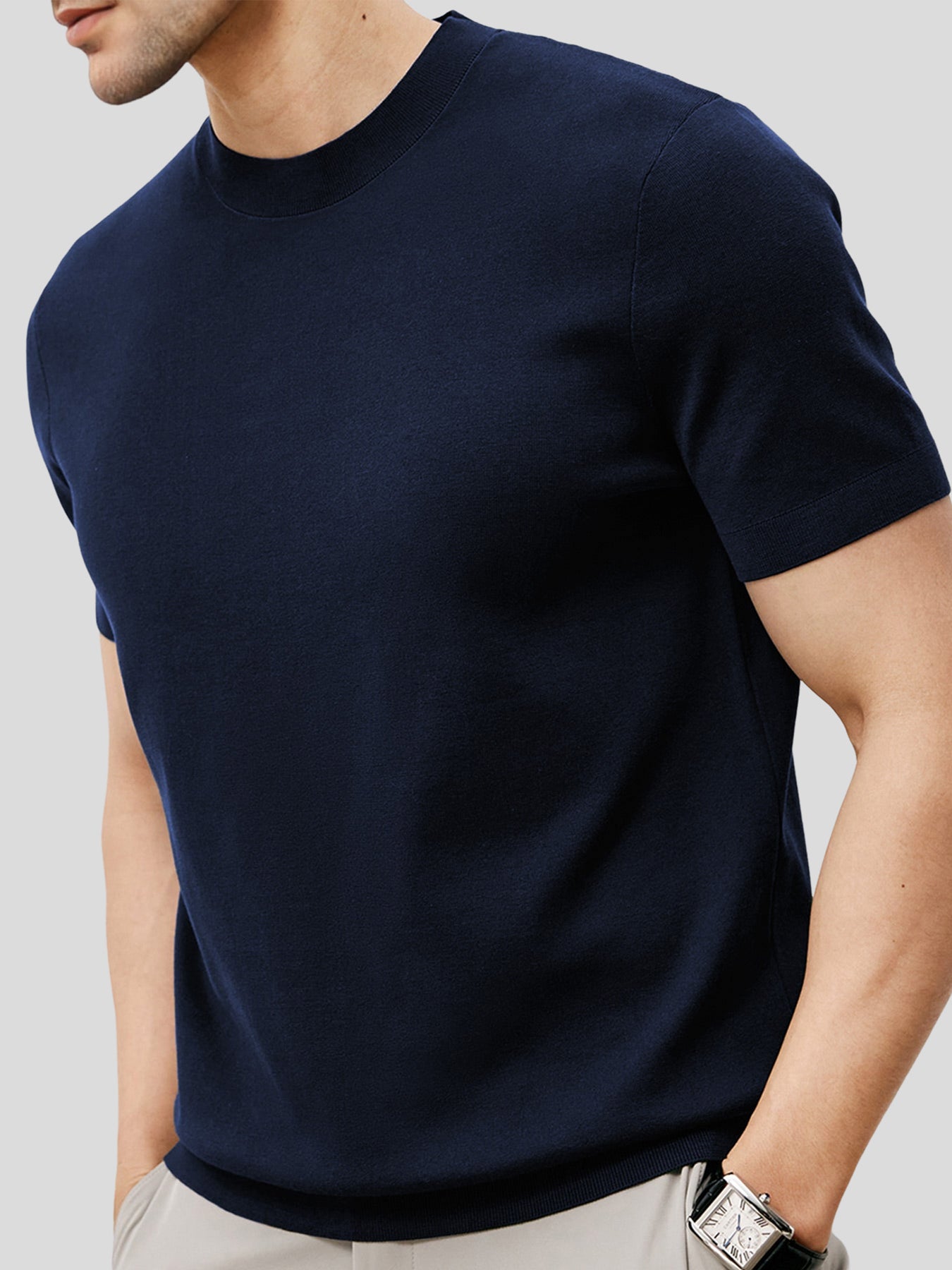 Camiseta Gentletejido de manga corta tejidoted