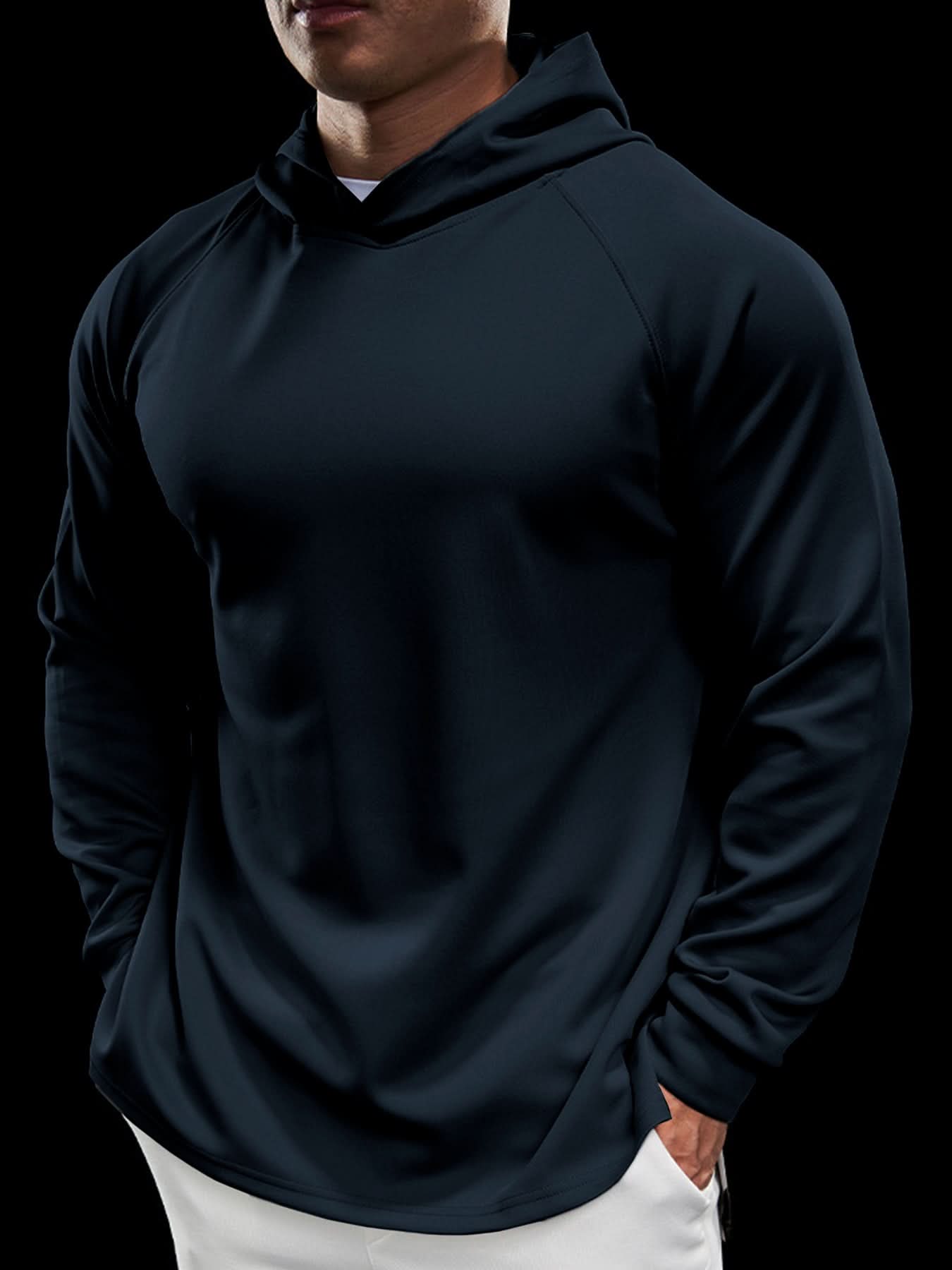 Sudadera Smoothblend Split Hem con gorrasucha