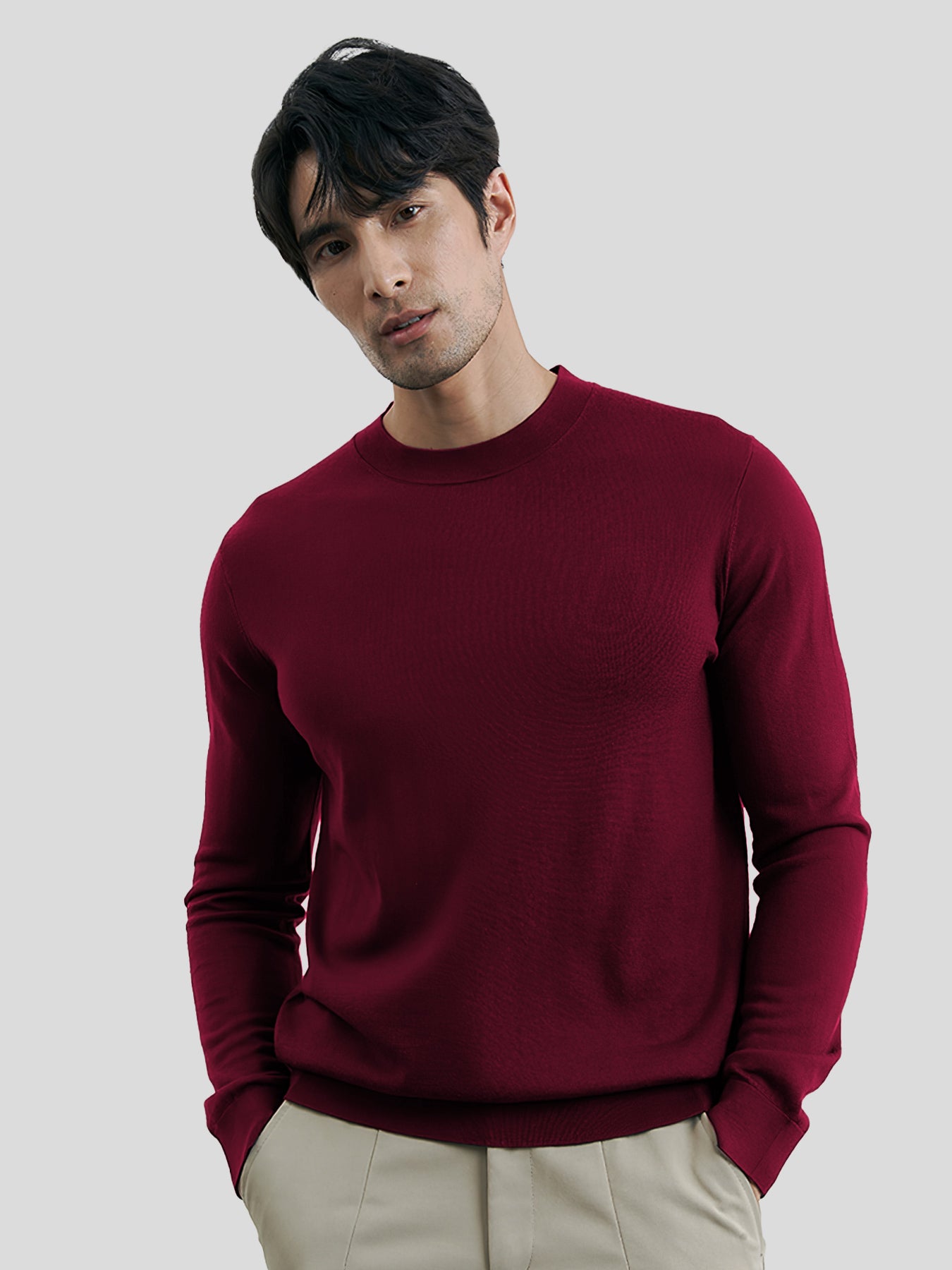 Gentletejido cuello redondo Sweater
