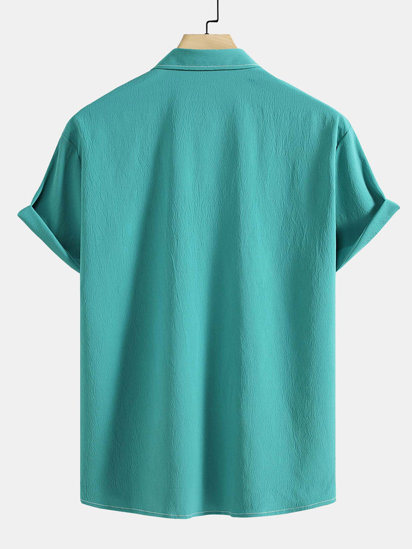 Camisa Crinkled Texture Button Up