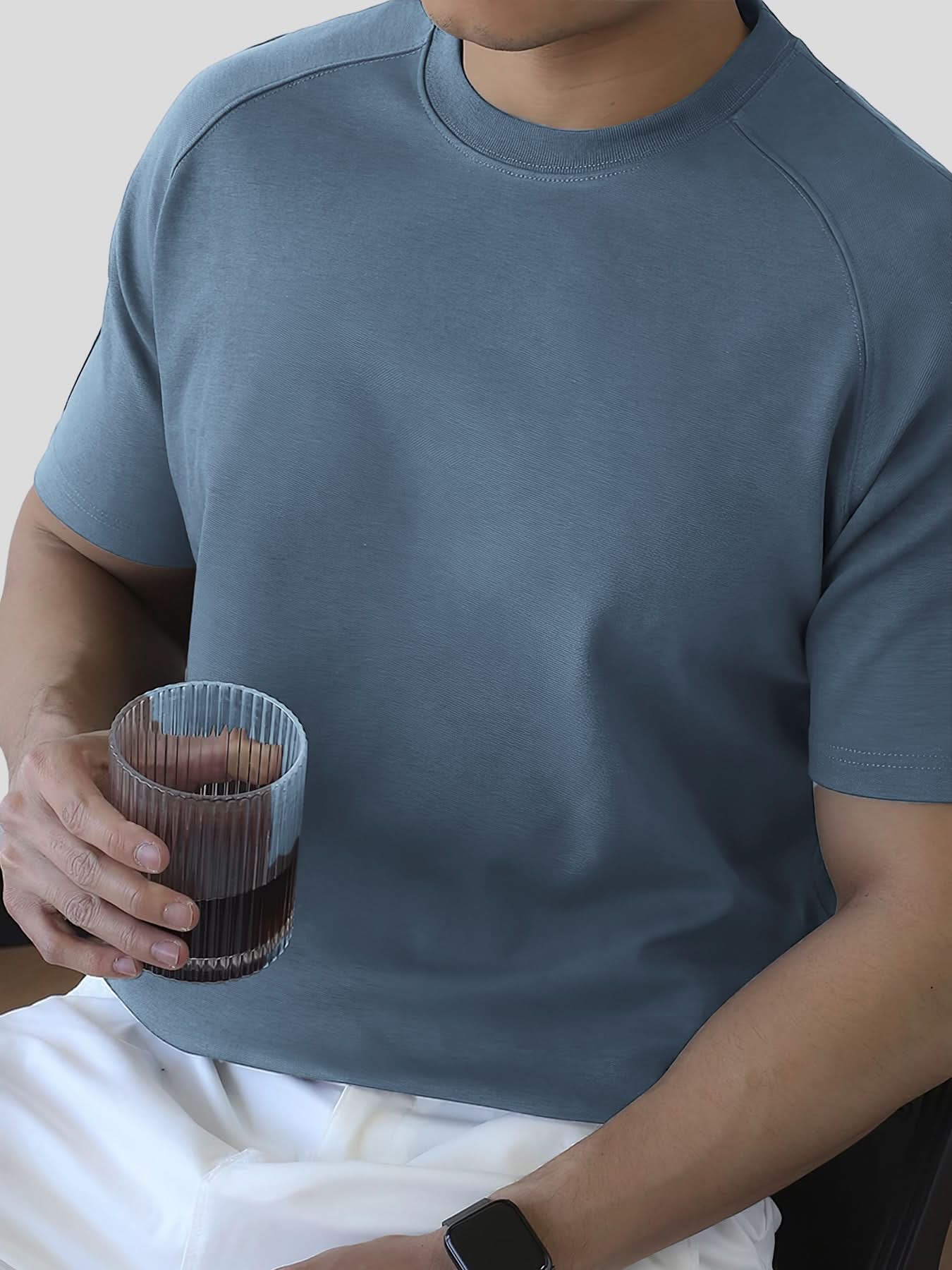 Modal Blend de manga corta Raglan Tee