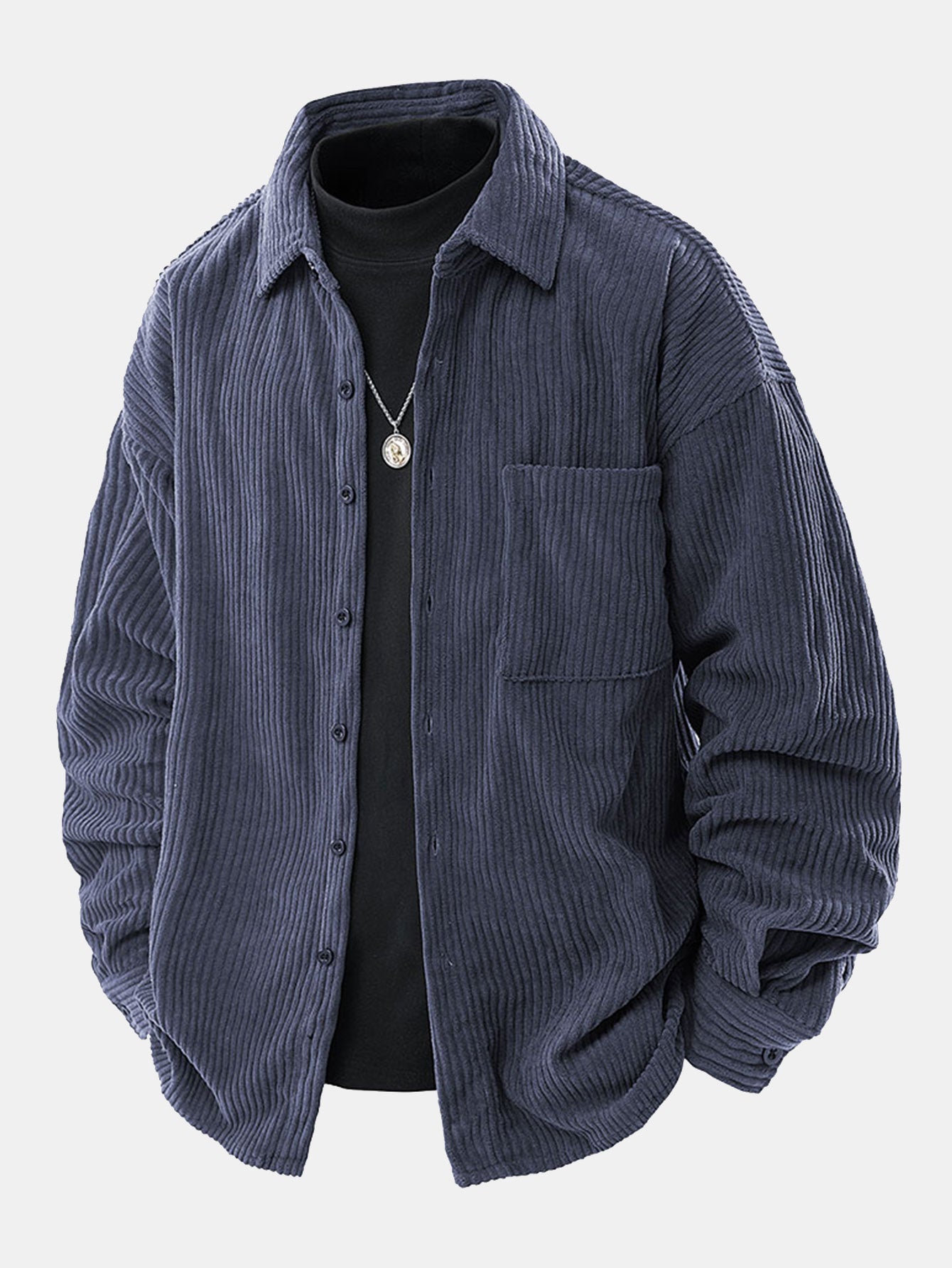 Camisa Relax Fit Button Up Corduroy
