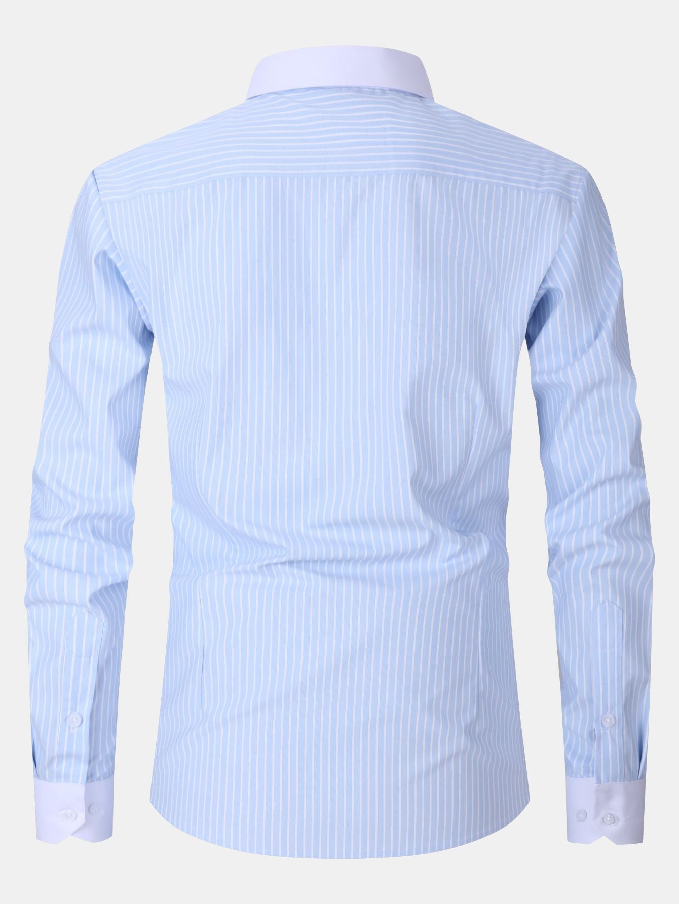 Camisa de vestir Contrast Collar rayas
