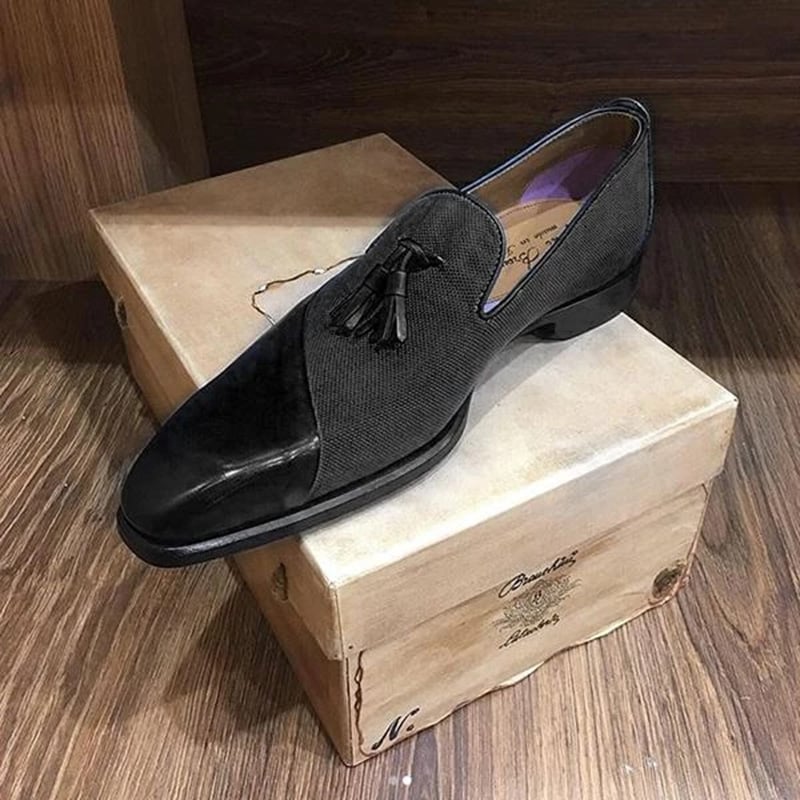 Zapatos retro ejecutivo casual Tassel cuero