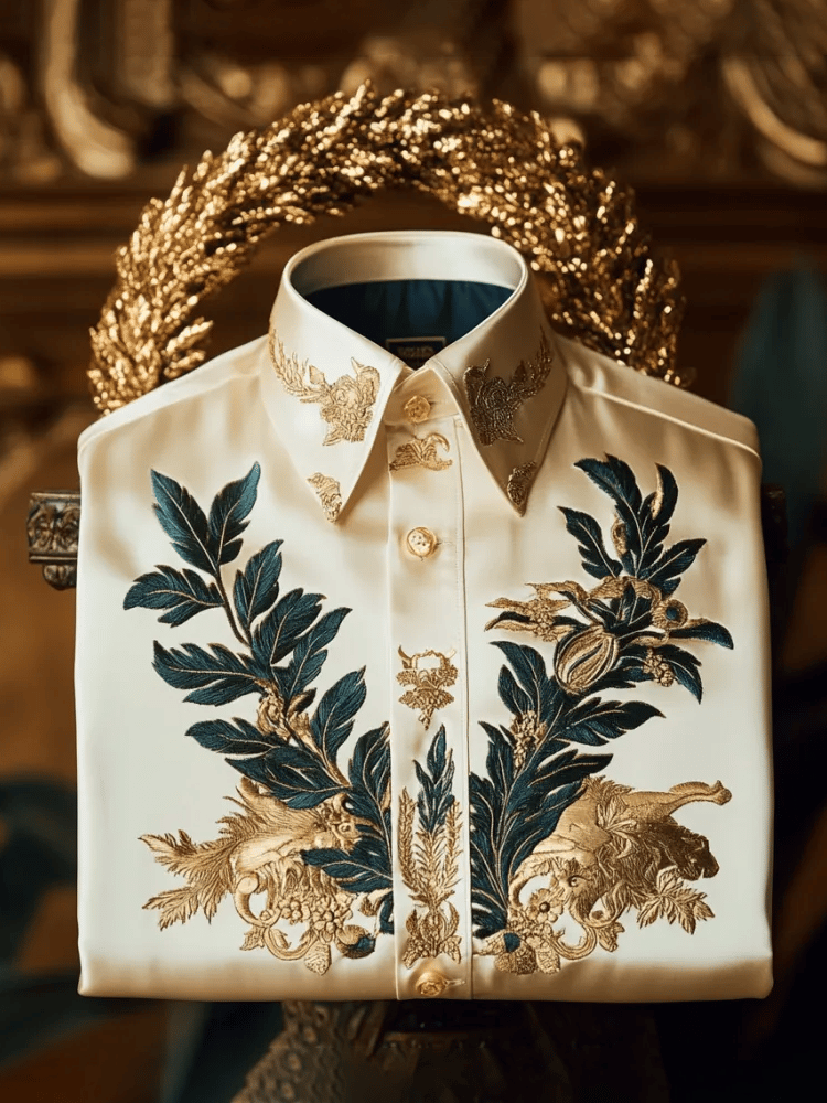 Camisa de lujo ejecutivo de manga larga para hombre