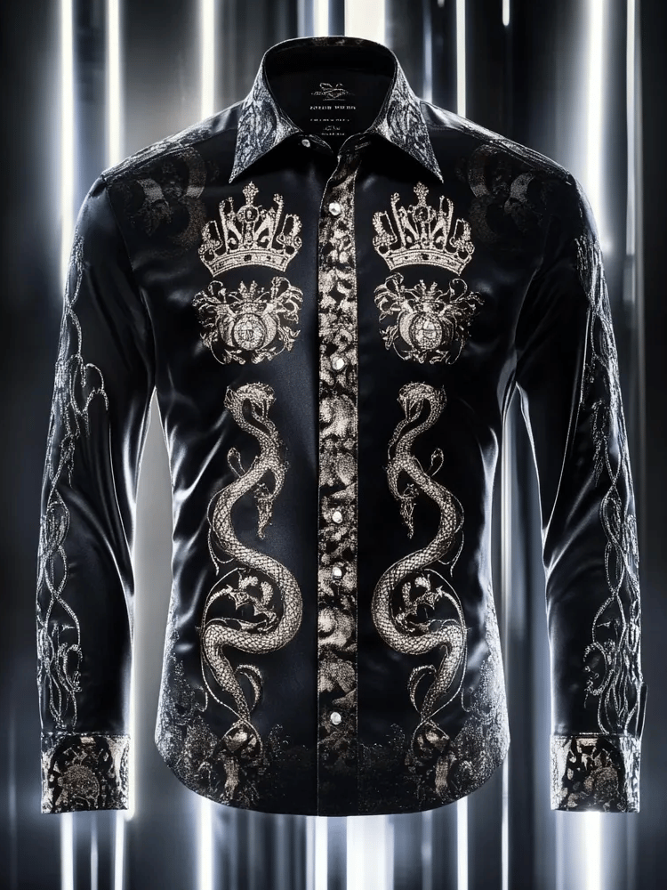 Camisa de lujo Gorgeous de manga larga para hombre