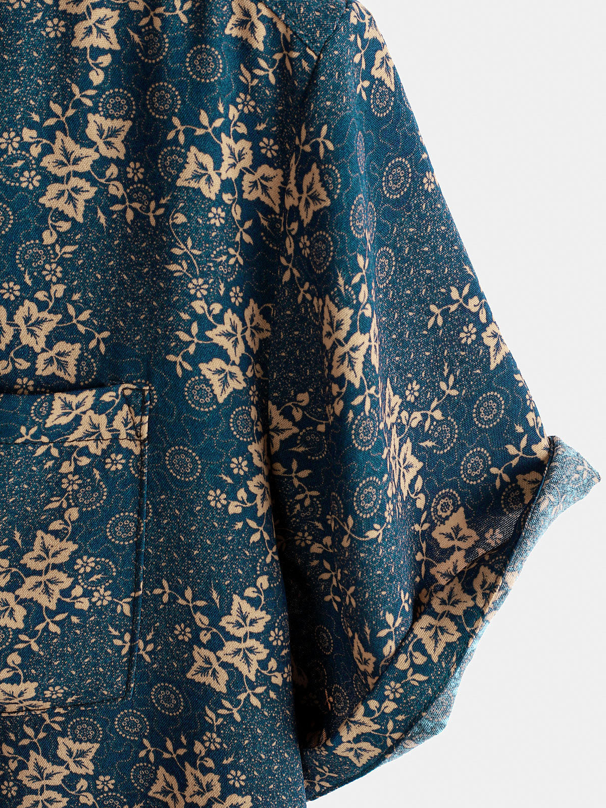 Camisa Summer retro estampado Pocket Holiday para hombre