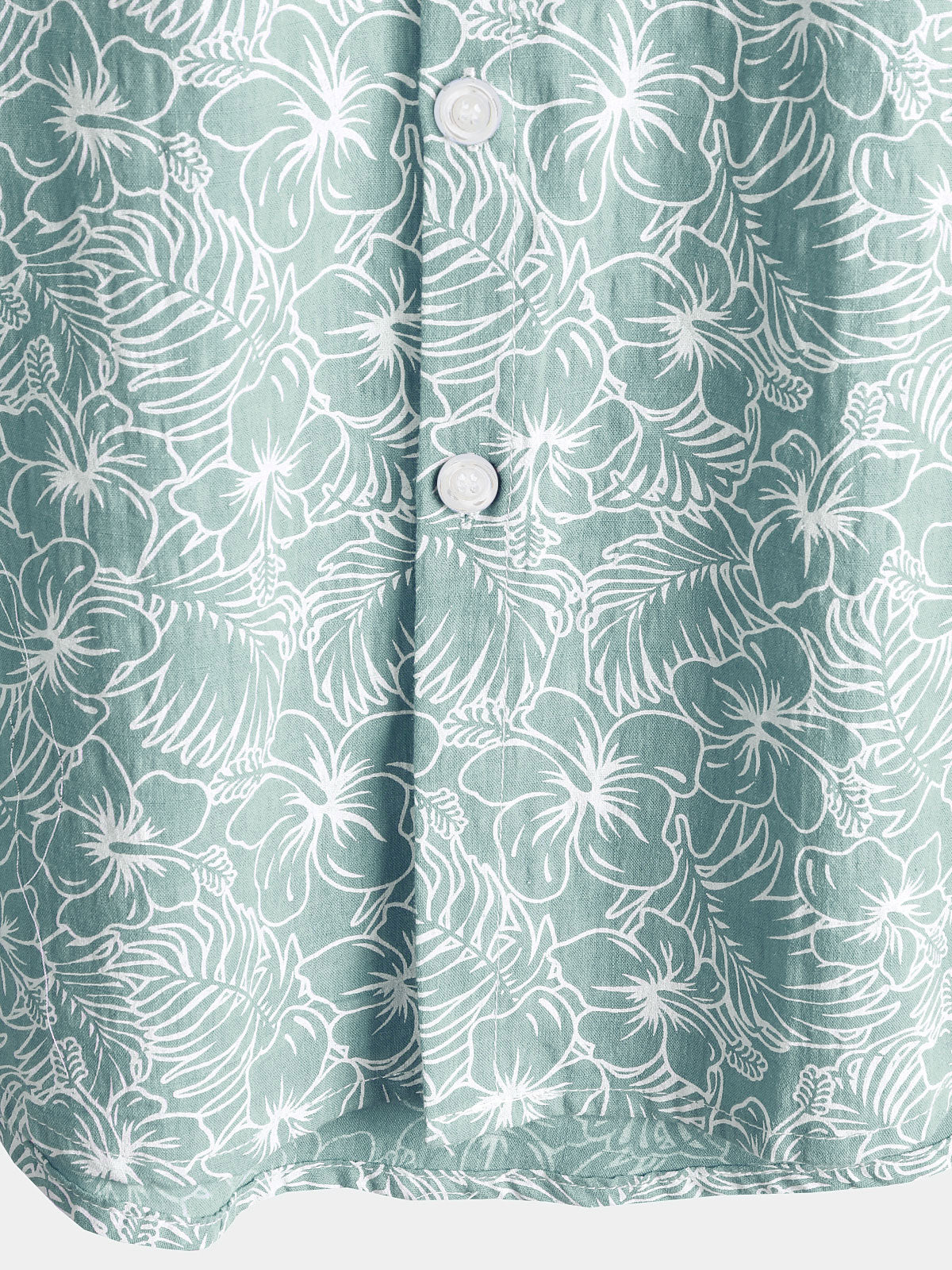 Camisa Summer floral de algodón de manga corta Holiday Beach para hombre