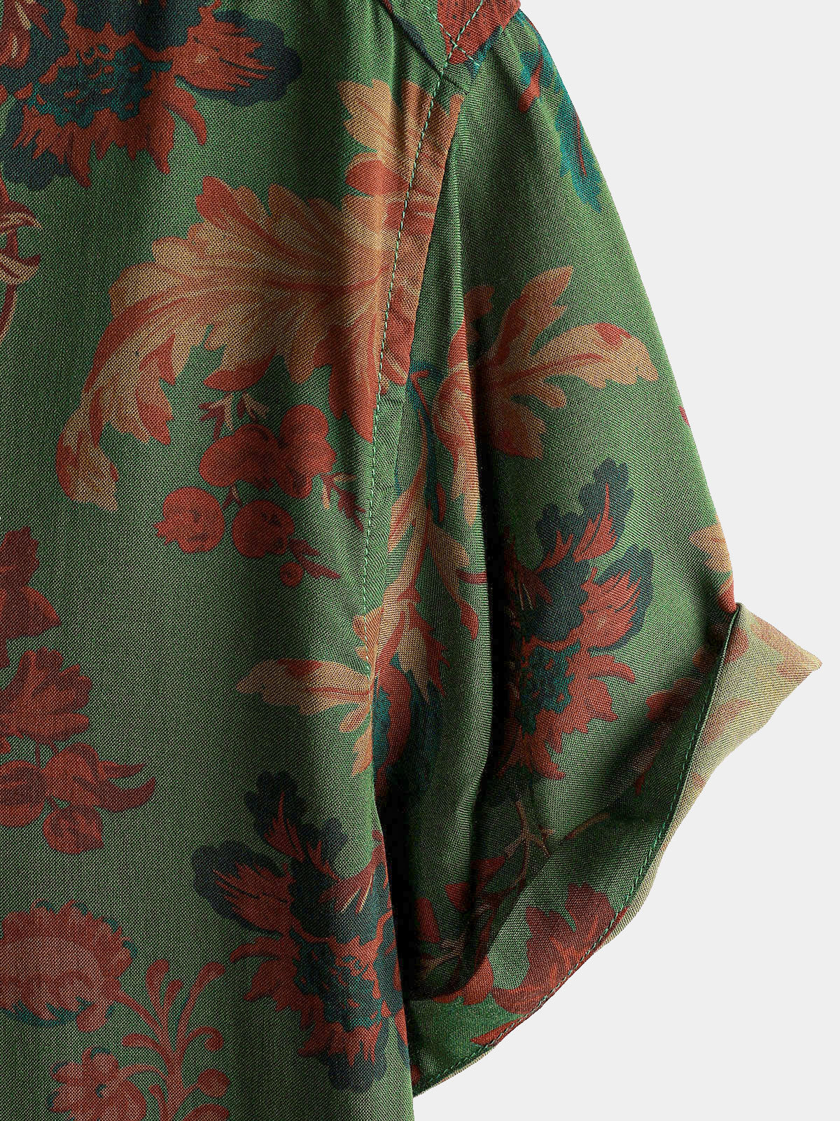 Camisa vintage Style Summer casual estampado de manga corta para hombre