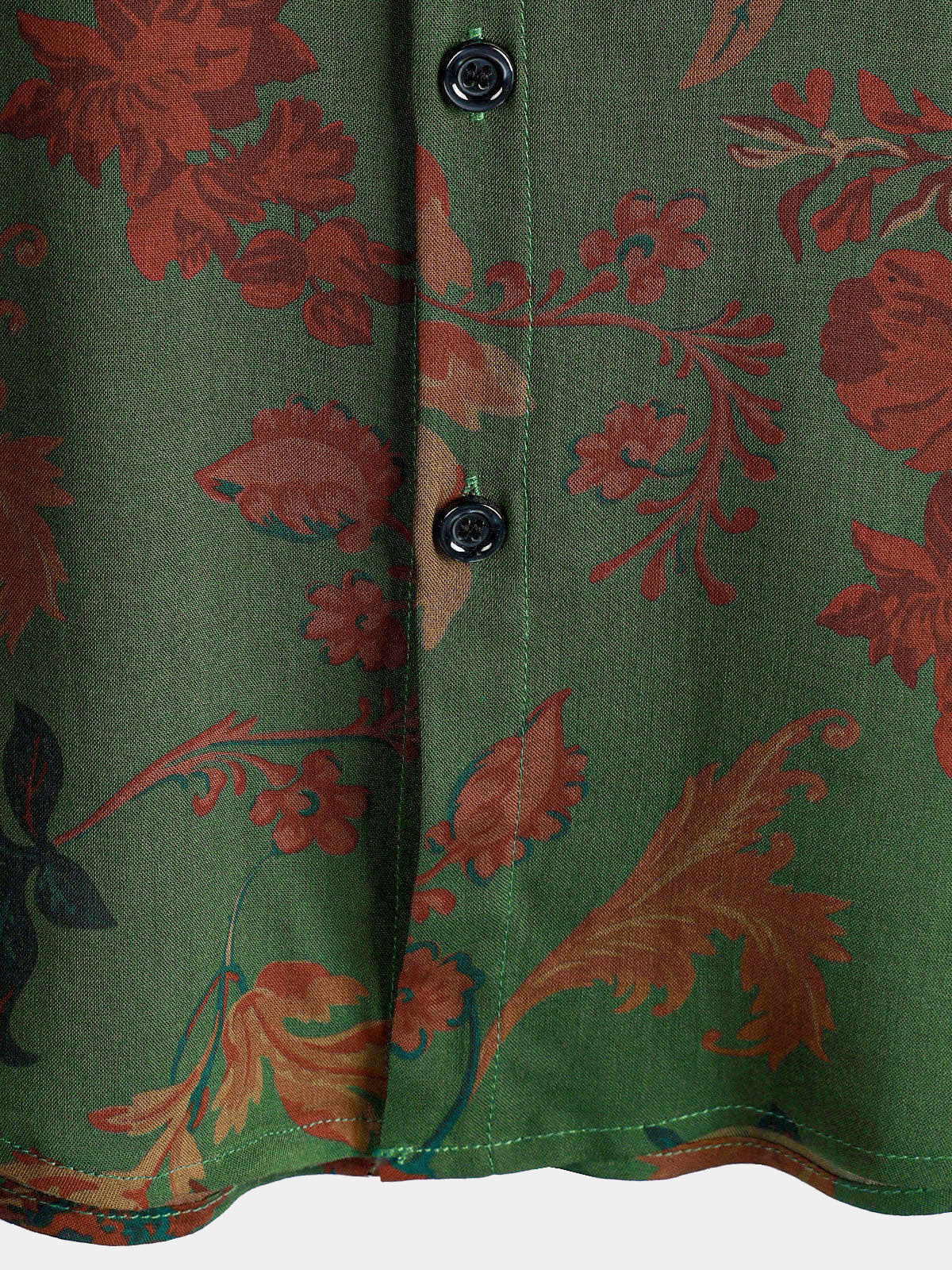 Camisa vintage Style Summer casual estampado de manga corta para hombre
