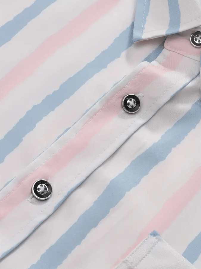 Camisa a rayas ejecutivo casual para hombre