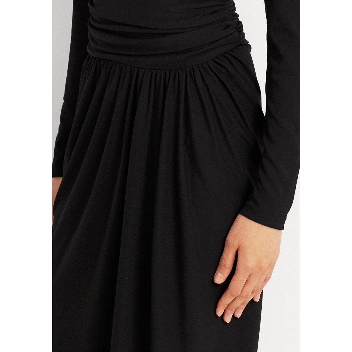 Ruched Stretch Jersey Surplice Dress - 3