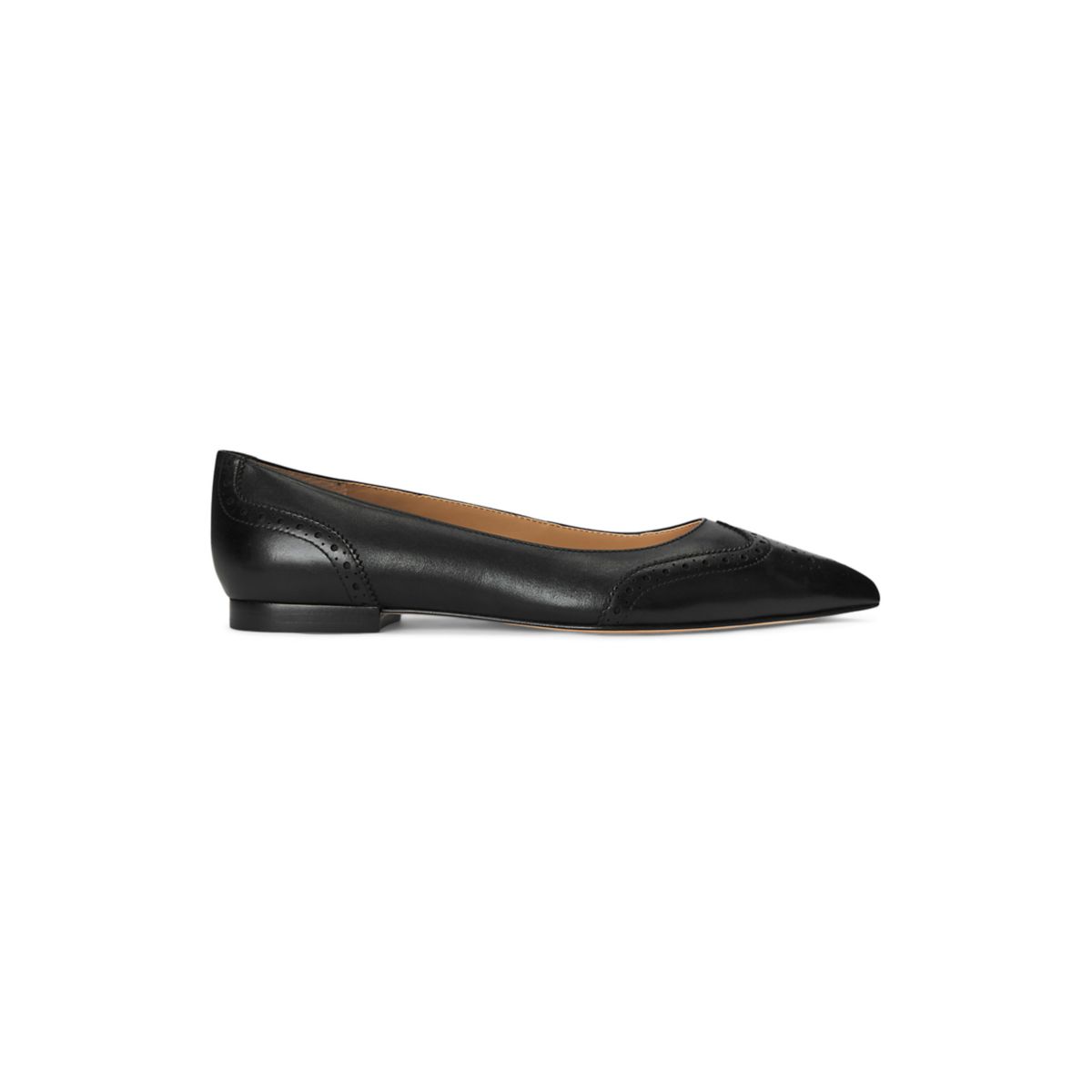 Loraine Burnished Leather Ballet Flats - 4