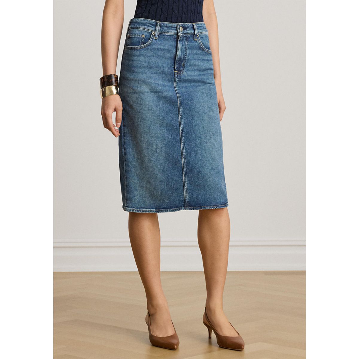 Women's Mid-Rise Slim Straight Jeans - 1