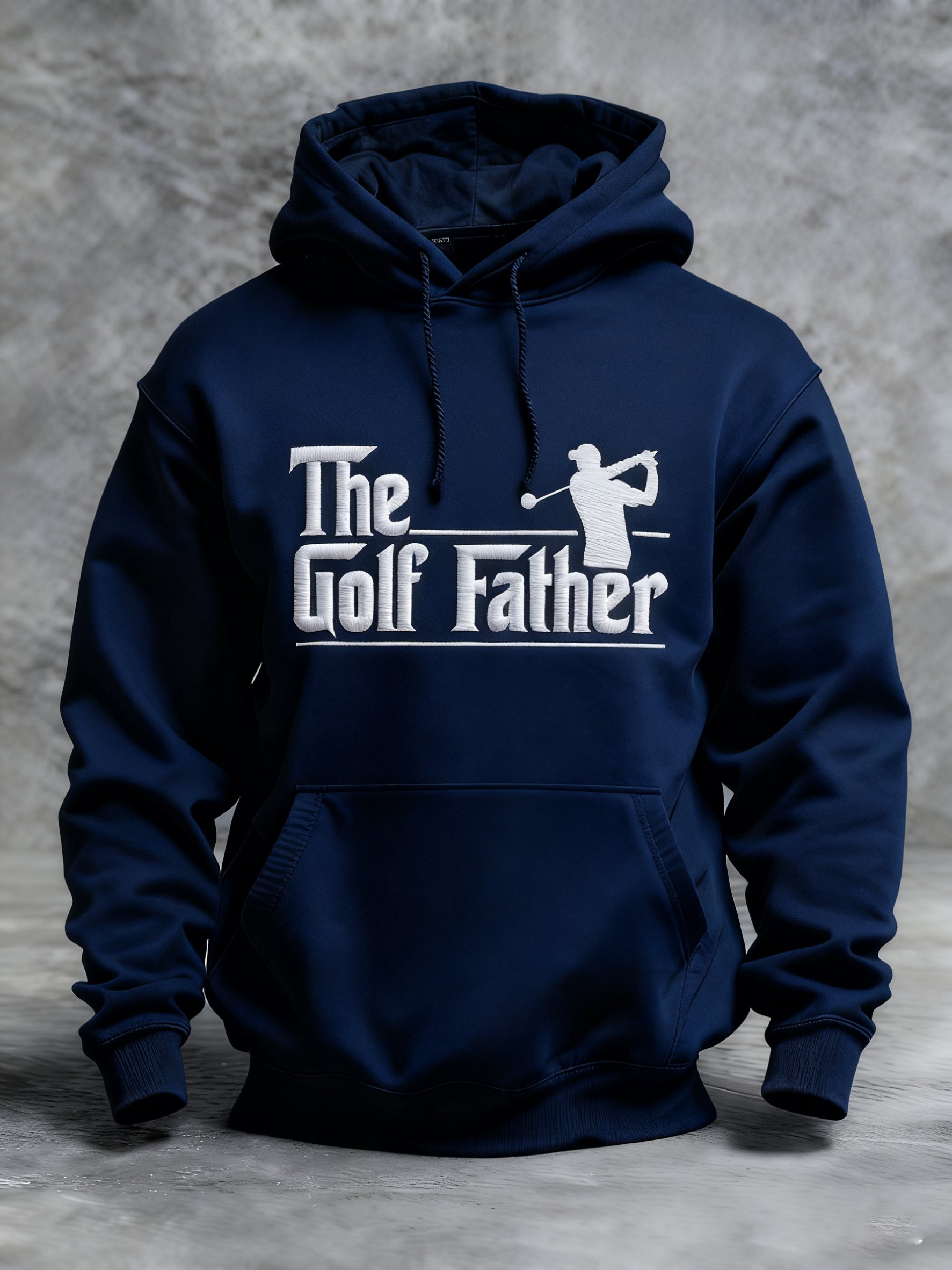 Winter Golf Customer estampado Hooded Top para hombre