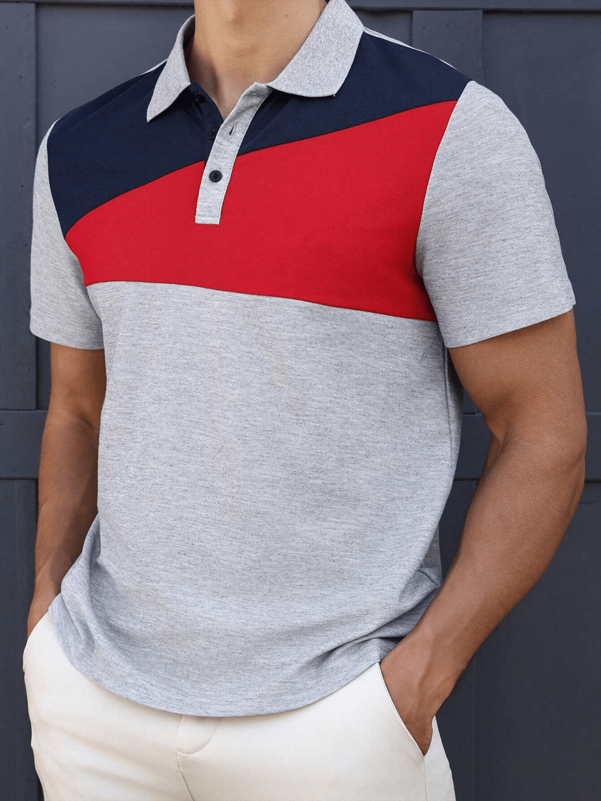 Camisa casual ejecutivo de moda polos para hombre