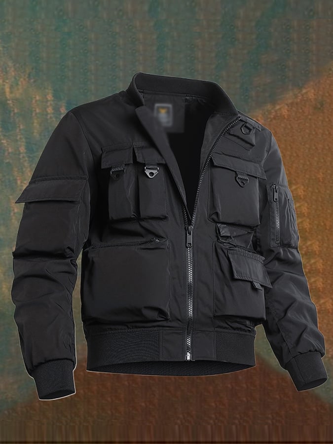 para hombre Multifunctional para exterior Tactical Multi Pocket chaqueta