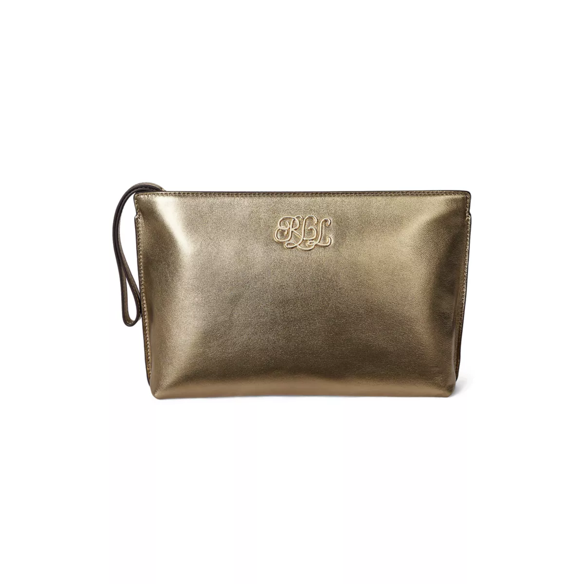 Metallic Nappa Leather Large Pouch - 2