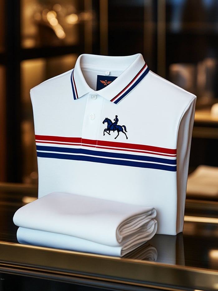 Camisa polo clásico ejecutivo Button de manga corta para hombre