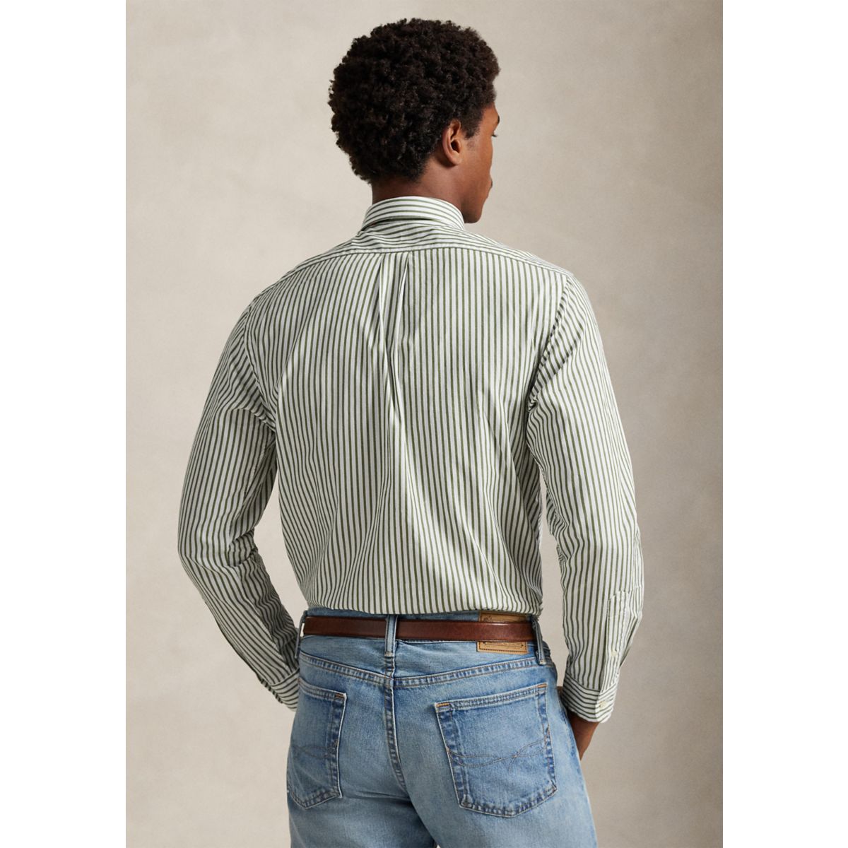 Classic Fit Striped Broadcloth Shirt - 2