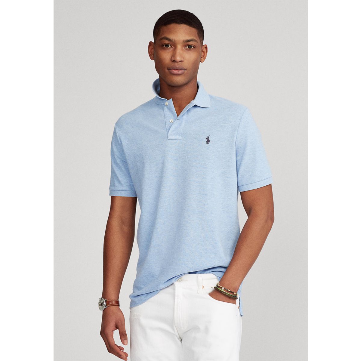 Classic Fit Mesh Polo Shirt - 19