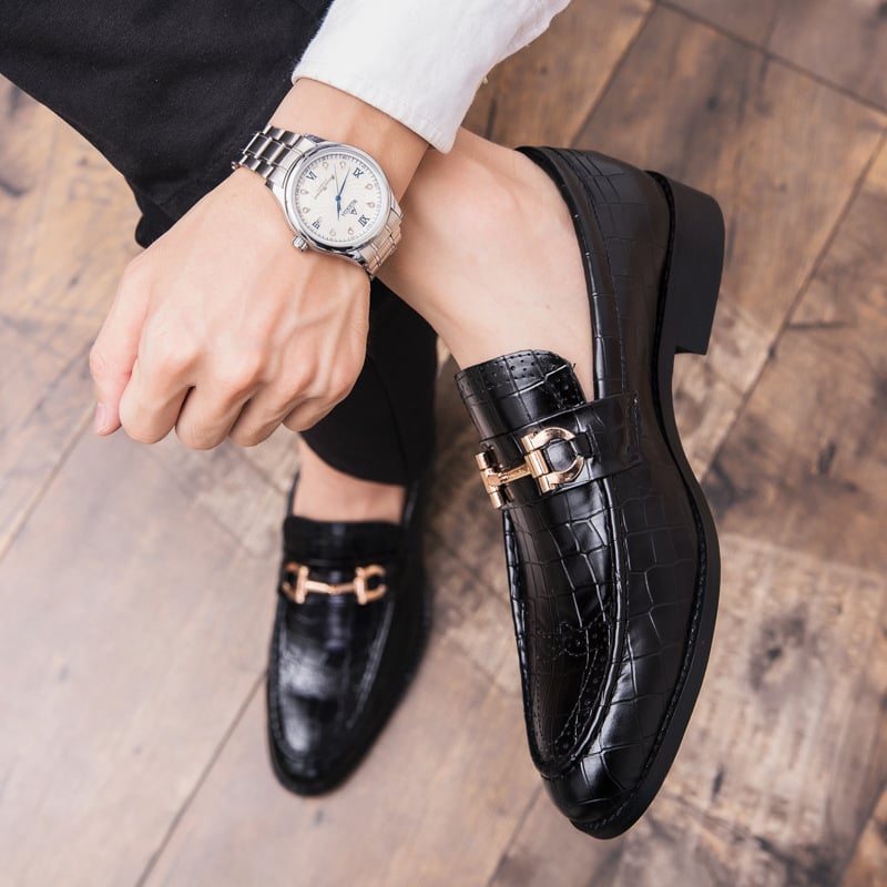 Zapatos ejecutivo casual Exotic Skin para hombre