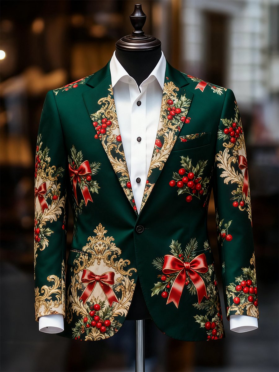 Ejecutivo casual Christmas Suit Outerwear para hombre