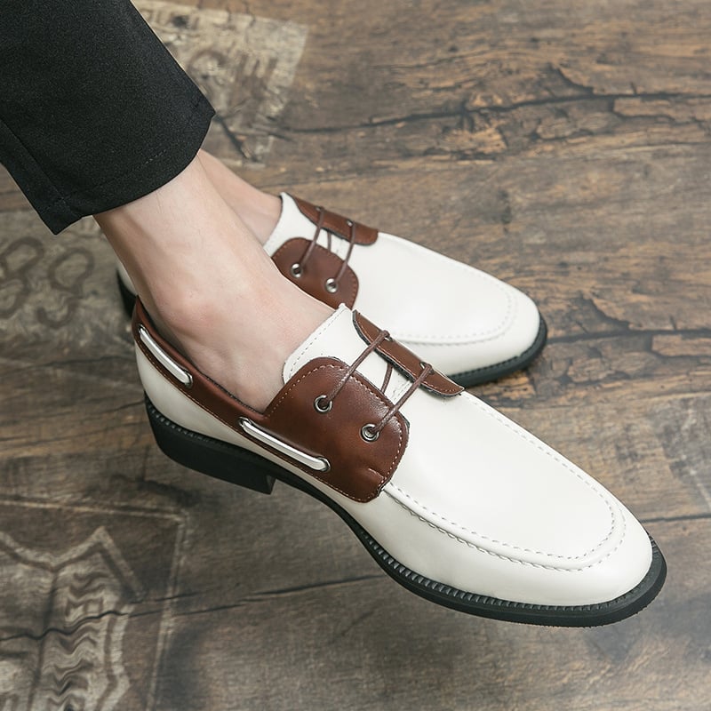 Zapatos Trendy ejecutivo casual Pointed Derby Faux cuero para hombre