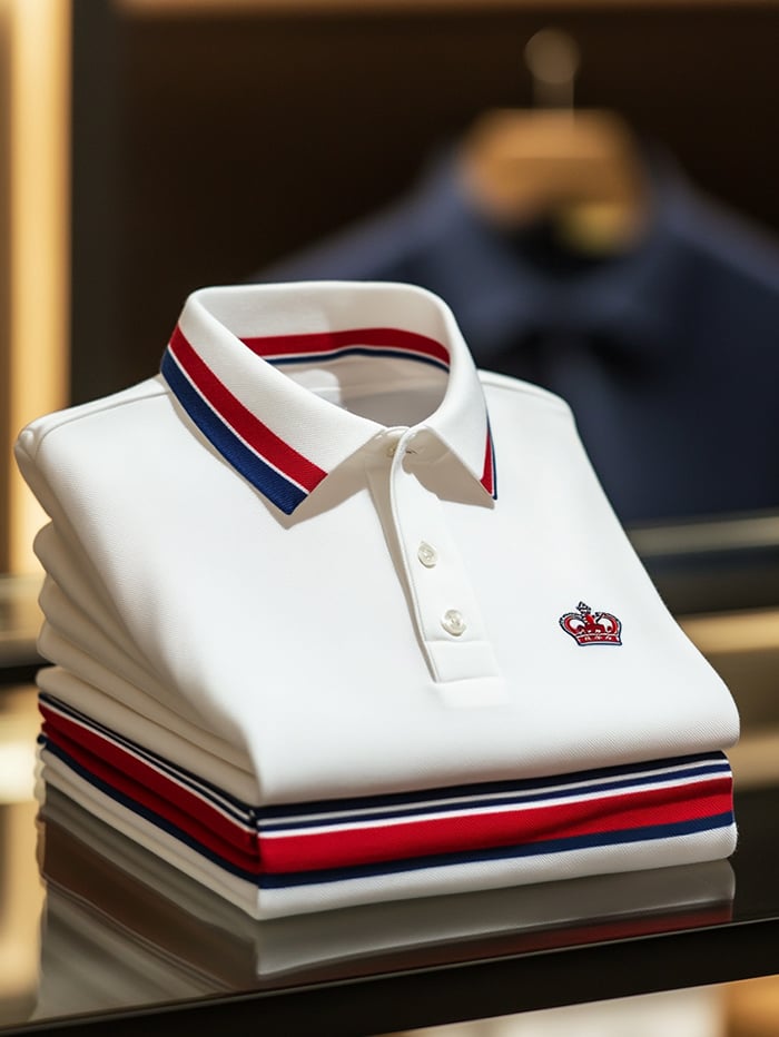 Camisa polo clásico ejecutivo Button de manga corta para hombre