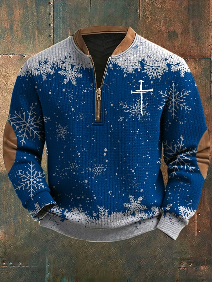 Sudadera casual Christmas Faith tejido para hombre