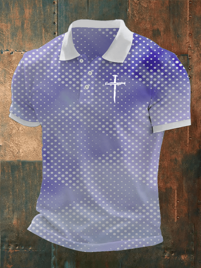 Camisa polo Faith estampado casual para hombre