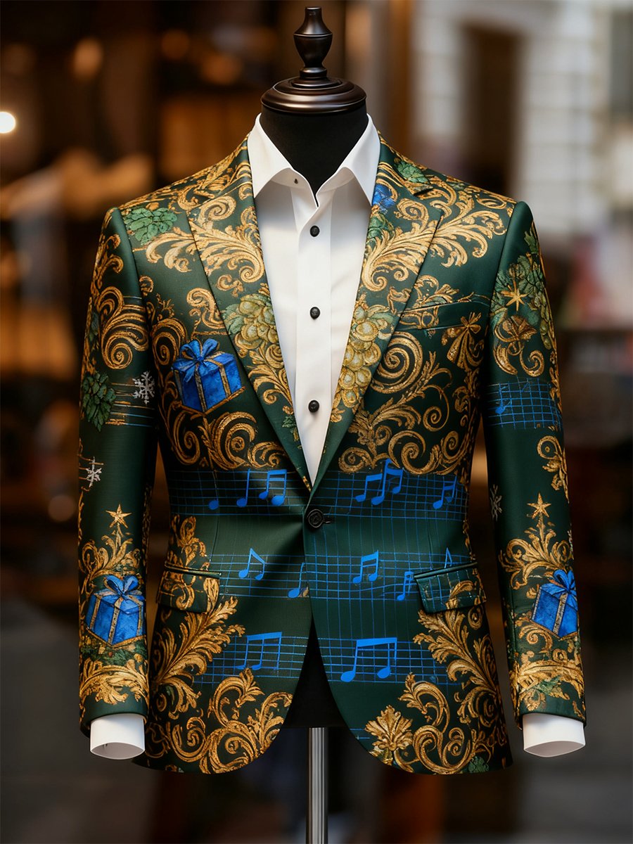 Ejecutivo casual Christmas Suit Outerwear para hombre