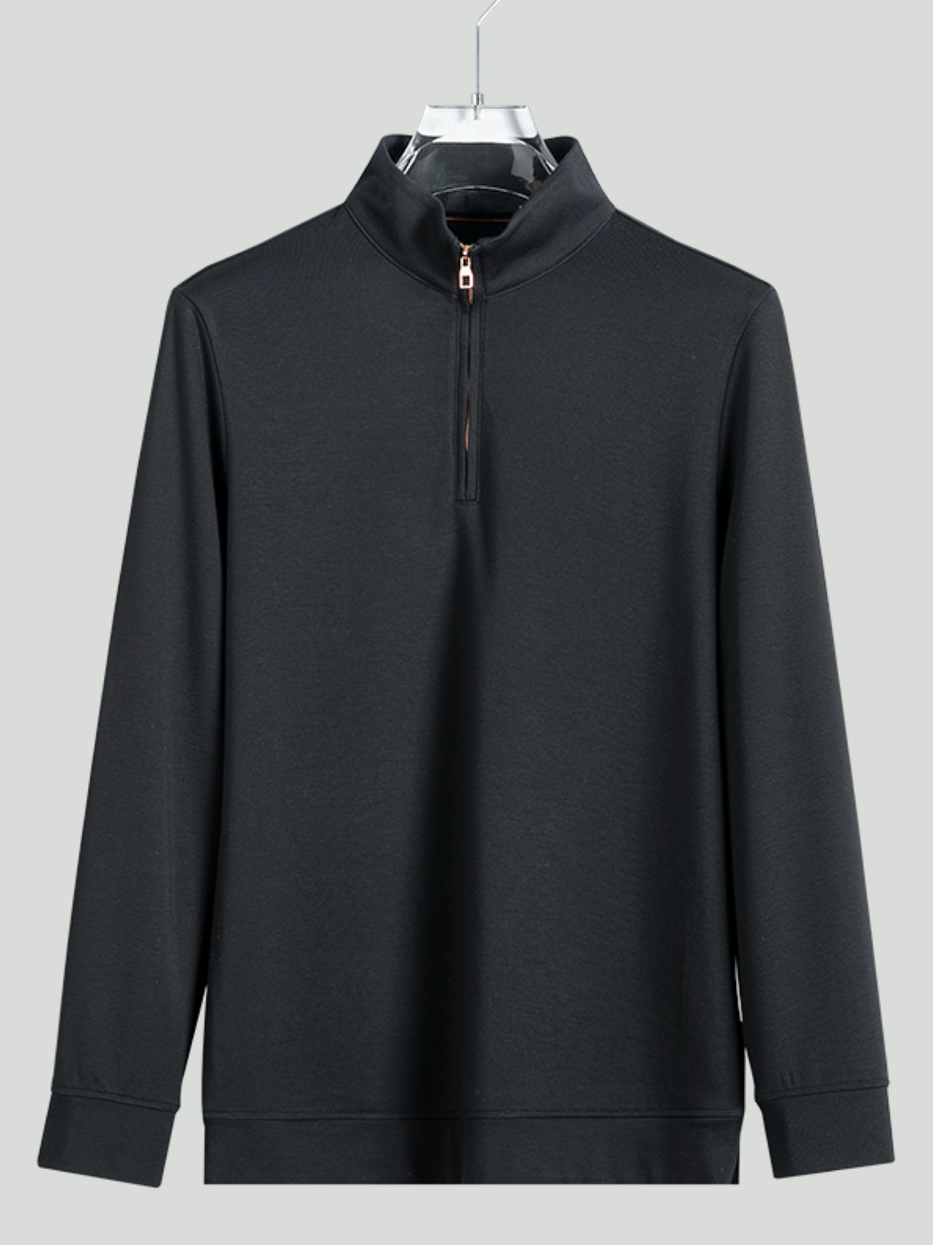 Sudadera SmoothBlend Half Zip Mock Neck