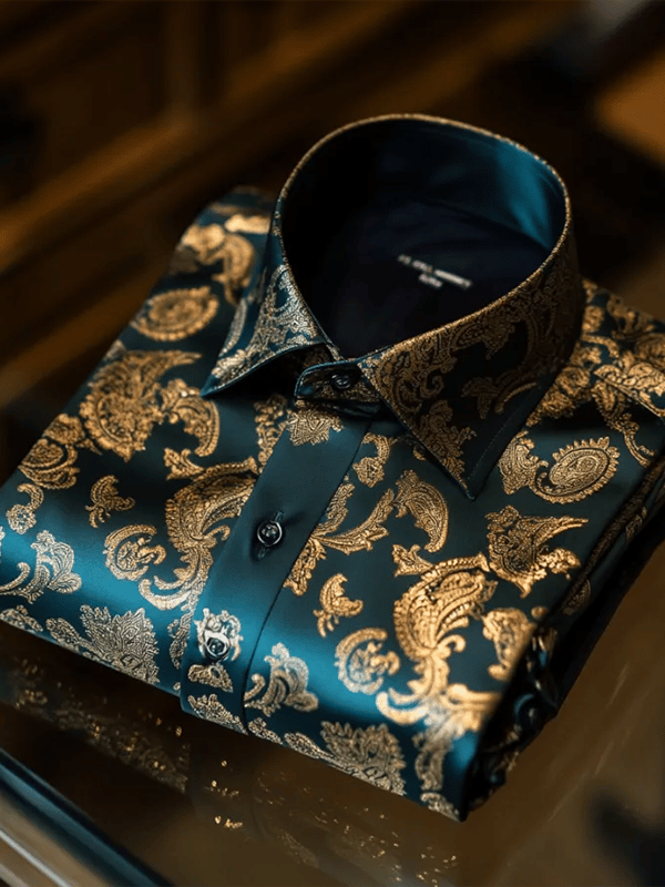Camisa de lujo Gorgeous de manga larga para hombre