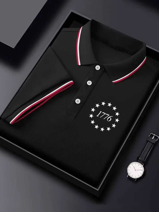 Camisa polo 1776 estampado para hombre