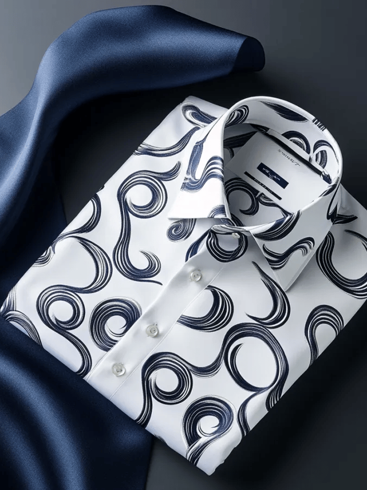 Camisa de lujo ejecutivo de manga larga para hombre