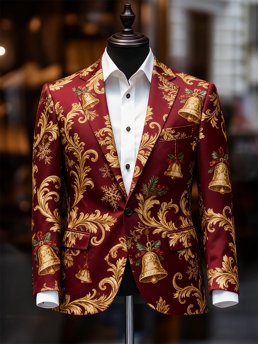 Ejecutivo casual Christmas Suit Outerwear para hombre