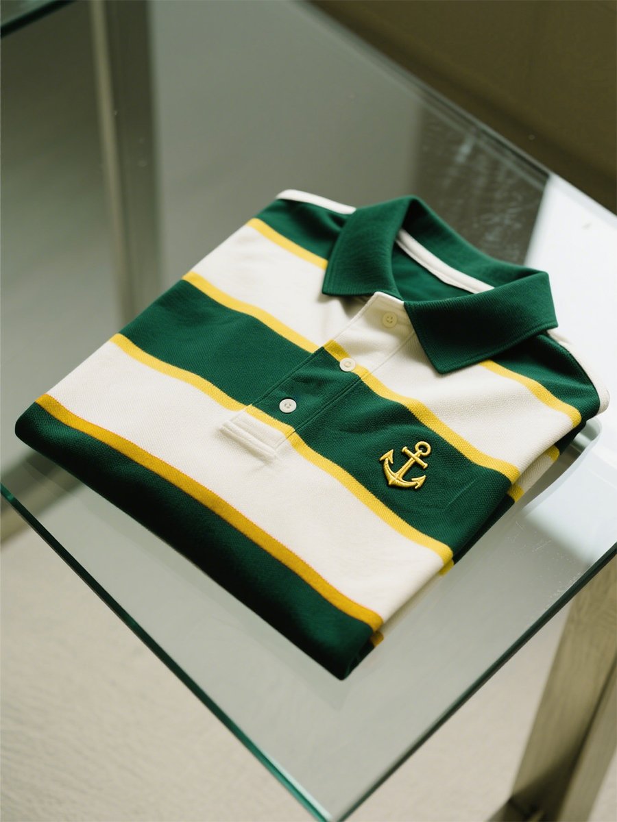 Camisa polo ejecutivo casual Button de manga corta para hombre
