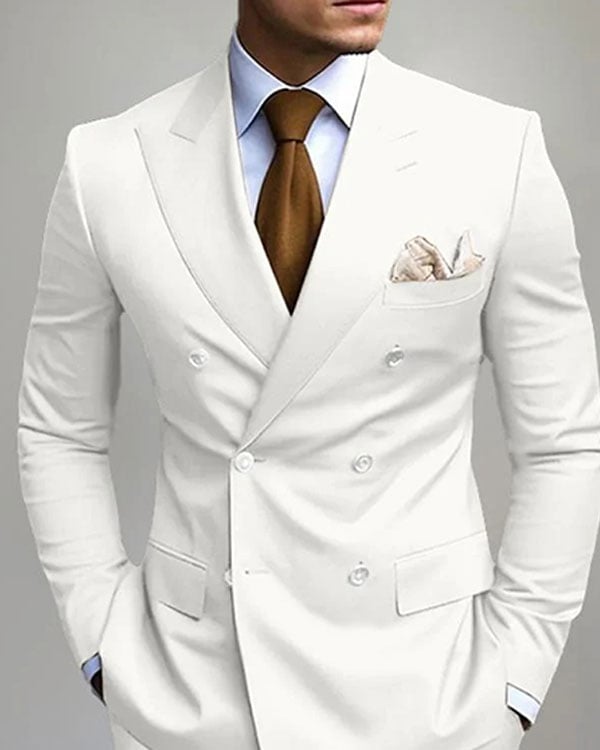 Ejecutivo de color sólido Suit para hombre