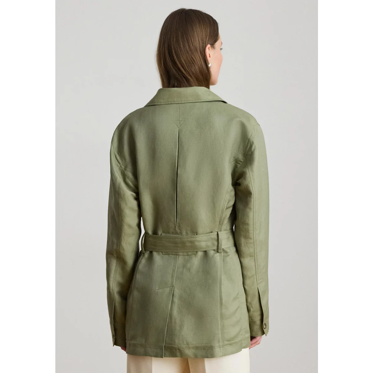 Women's Linen-Blend Twill Field Jacket - 2