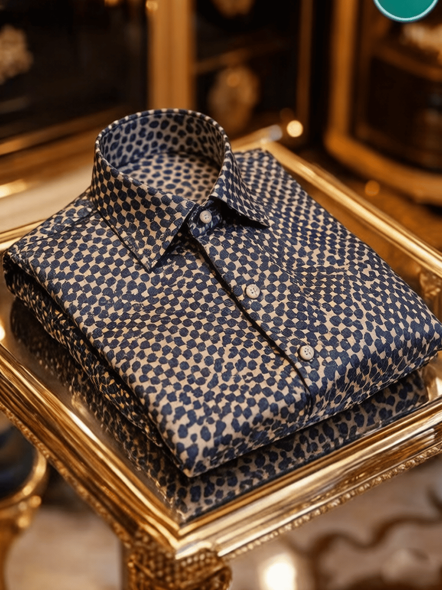 Camisa Silk Quiet de lujo Baroque Burgundy ejecutivo para hombre