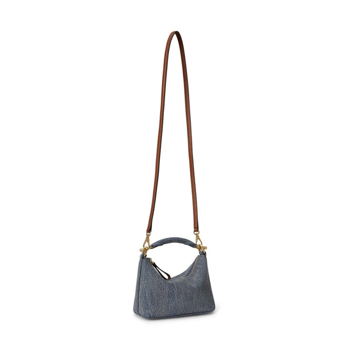 Washed Denim Mini Blaike Shoulder Bag - 6