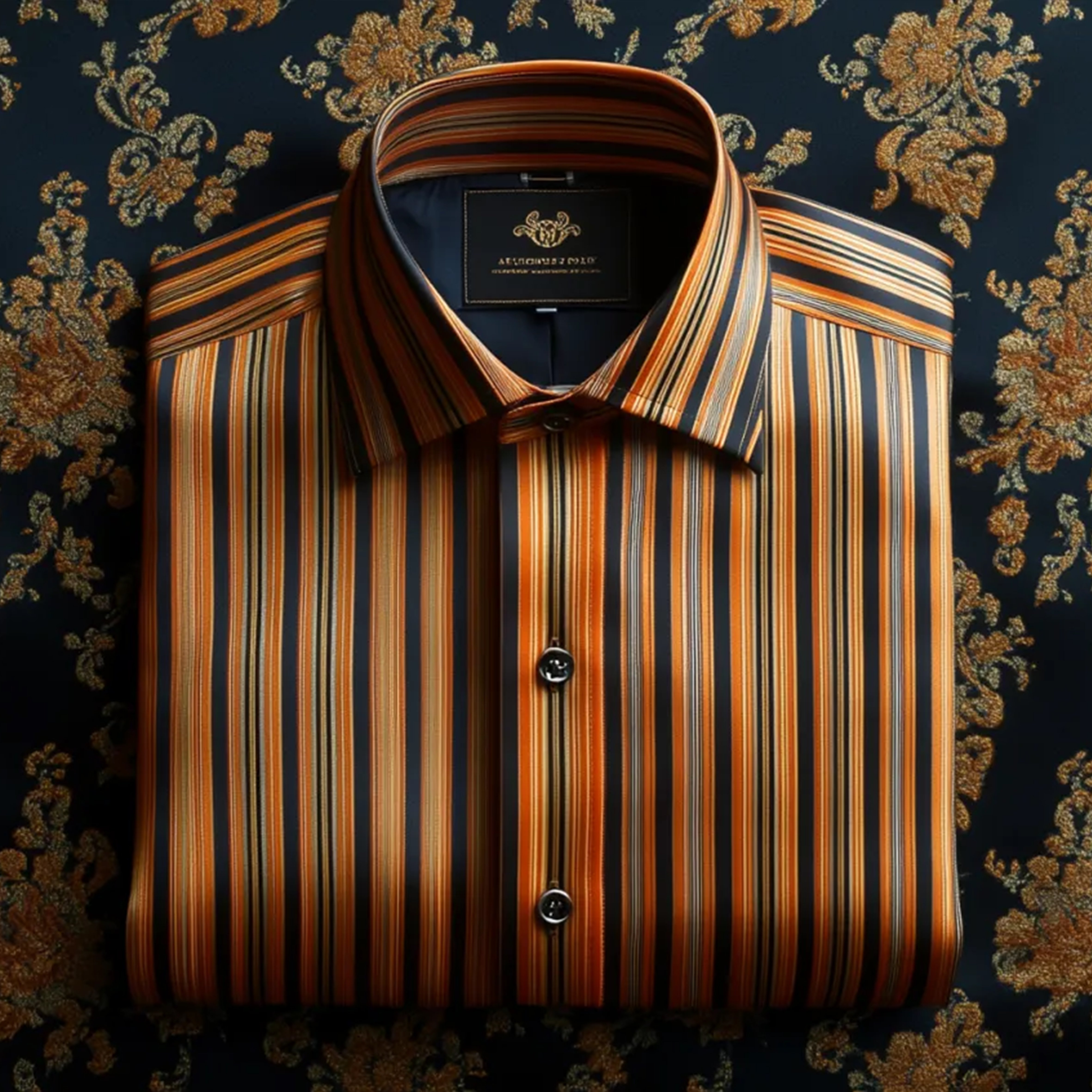 Light de lujo ejecutivo a rayas Princamiseta para hombre