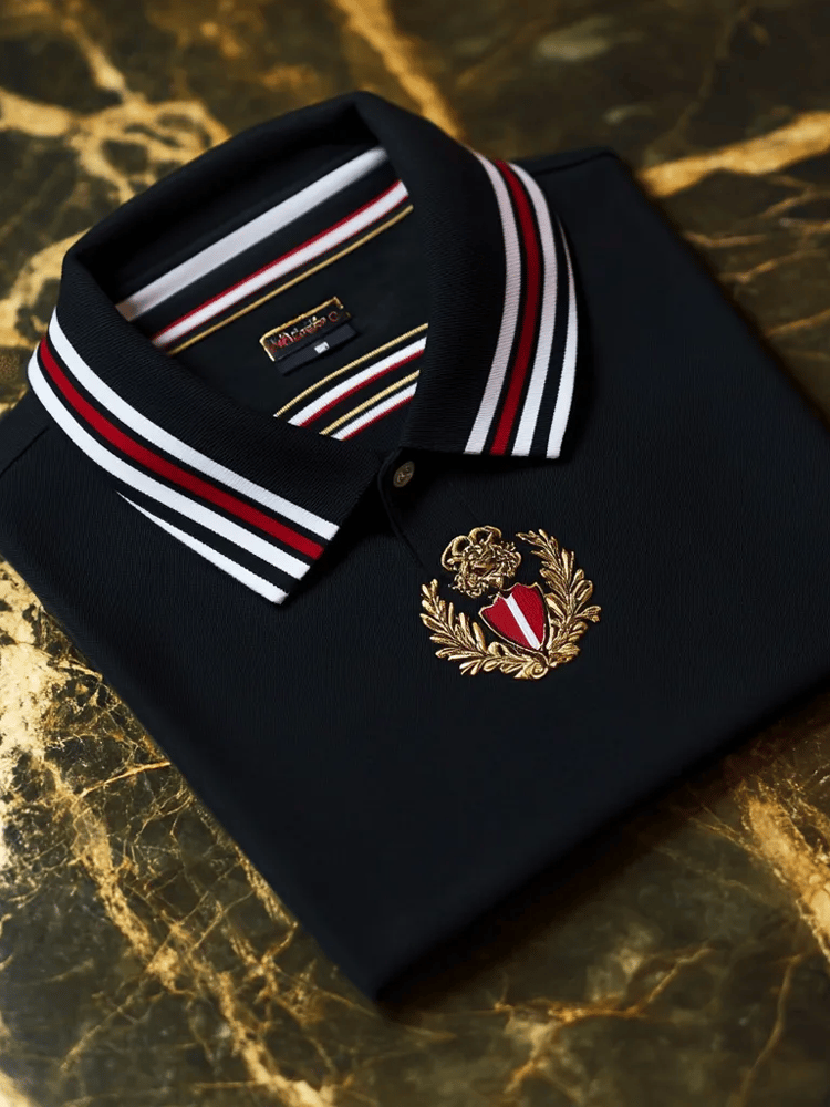 para hombre vintage ejecutivo de manga larga camisa polo